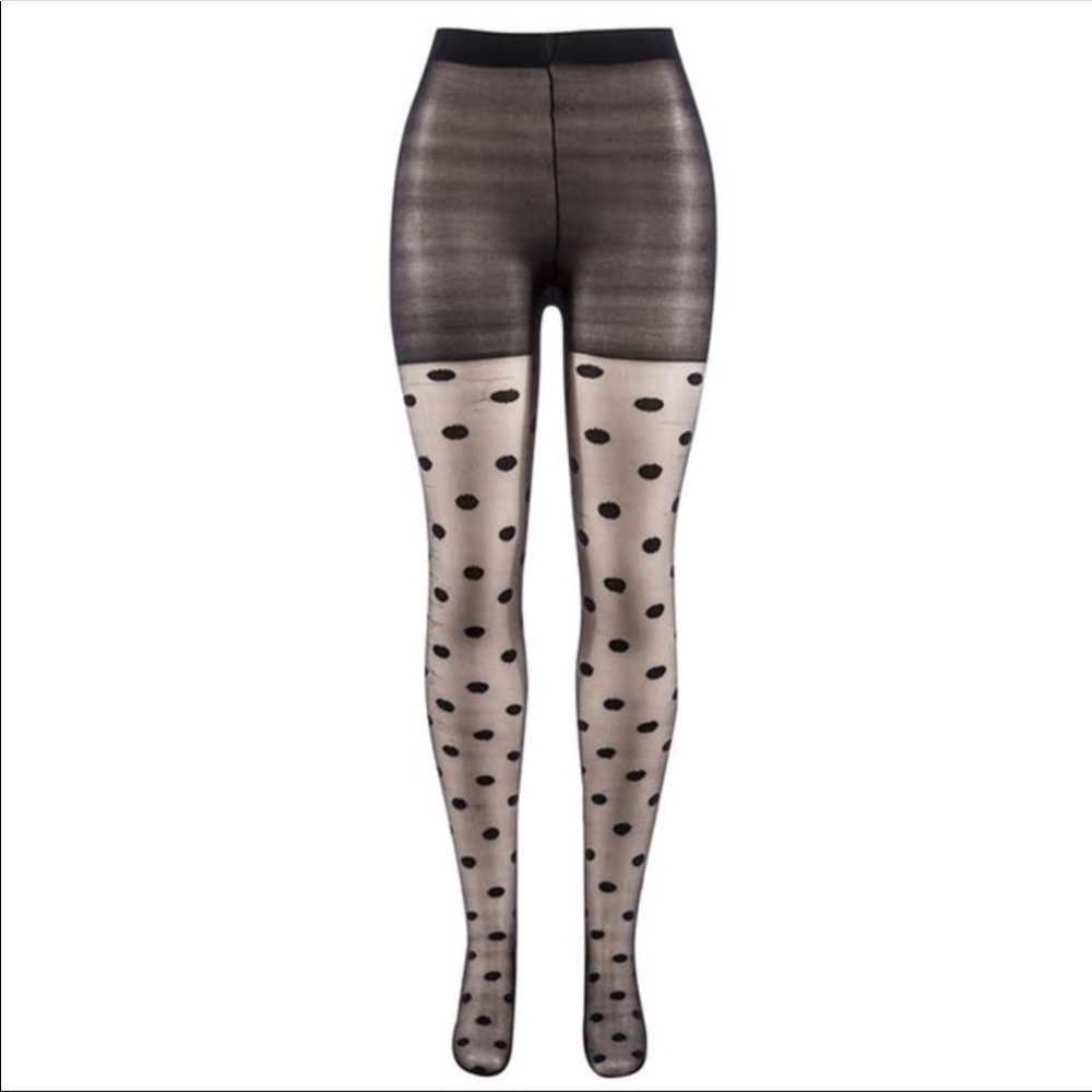 NWT Women’s Polka Dot Pantyhose - Picture 4 of 8